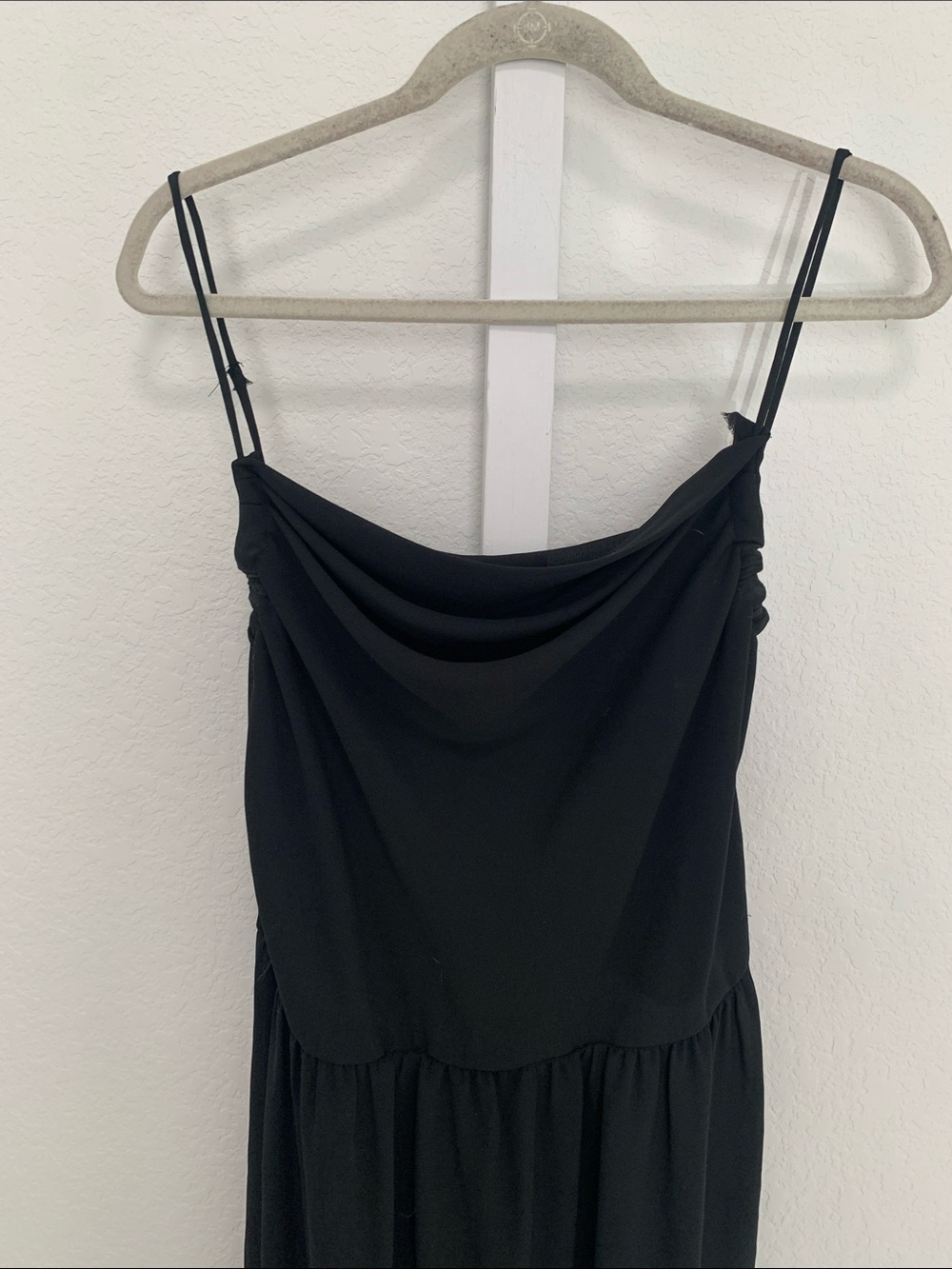 Vintage Vicky Vaughn Classic Black Slip Dress with Cowl Neck - Picture 2 of 8
